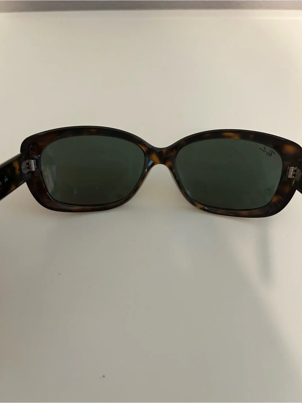 Ray-Ban Jackie Ohh Brown Tortoise Frame Sunglasses with Green Lenses - Picture 10 of 10